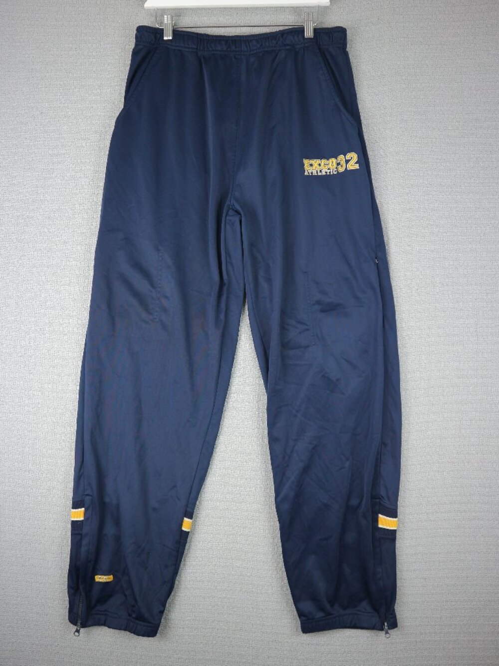 EXCO Athletic 32 Vintage Trackpants Mens Large Navy Two Tone Streetwear Y2K